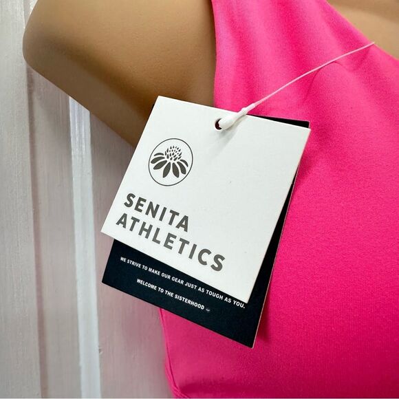 NWT Senita Athletics one shoulder workout sporkts bra women's small. - Picture 2 of 5